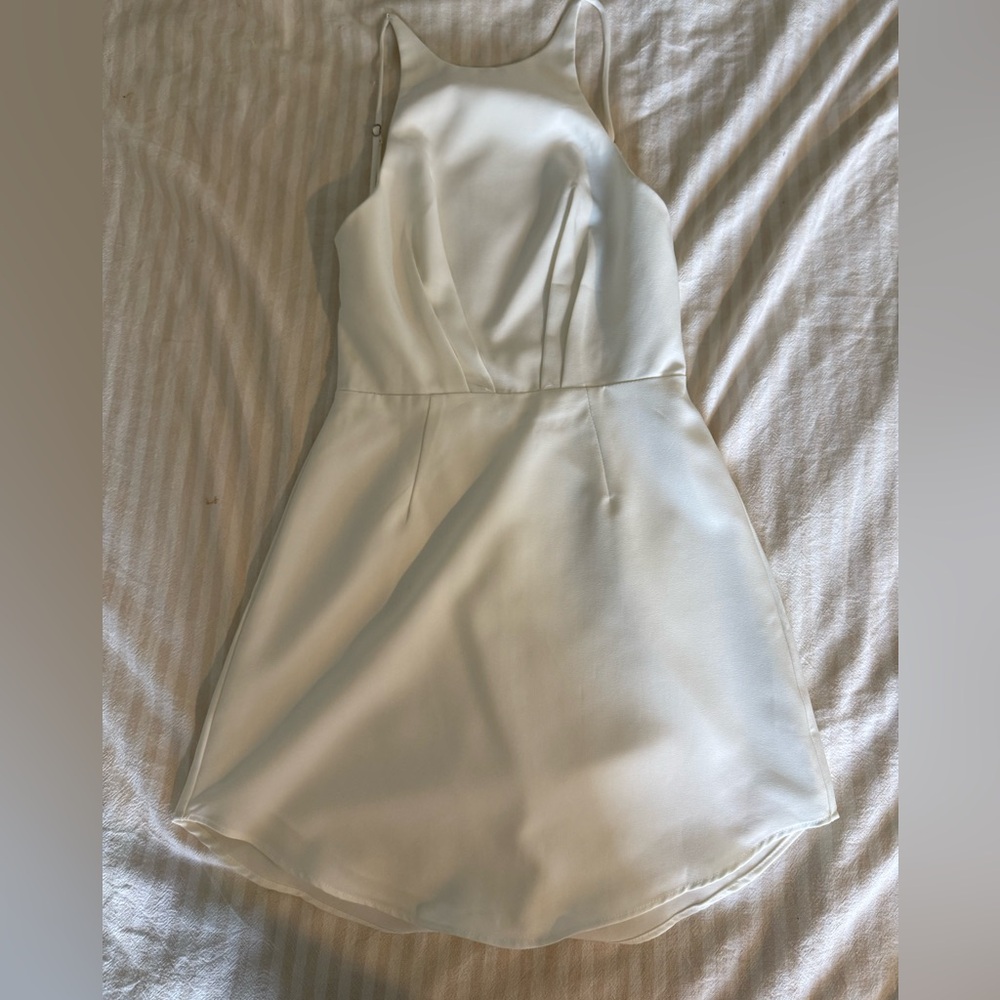 Elegant Cream Sleeveless Dress